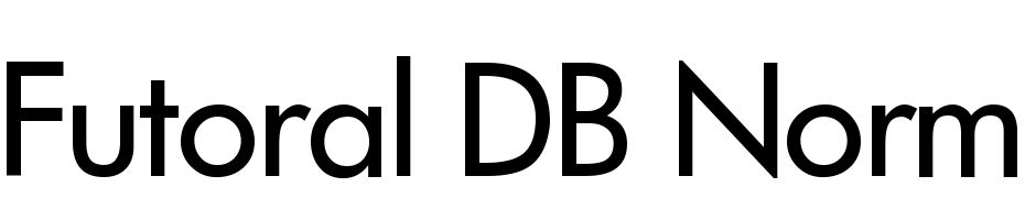 Futoral DB Normal Yazı tipi ücretsiz indir